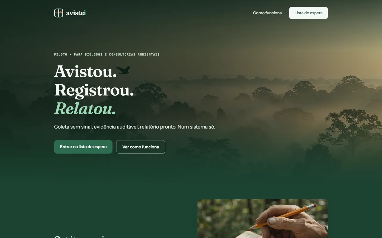 Avistei field-data collection and biodiversity reporting website